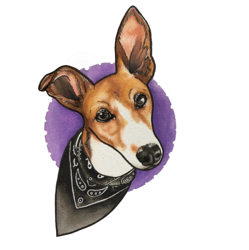 J Barrett Art dog logo